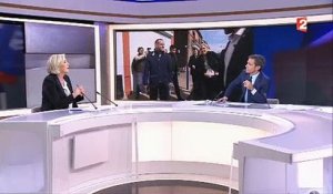 Marine Le Pen annonce sur France 2 qu'elle se met en congé de la présidence du Front national