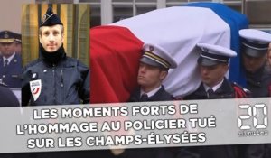 Les moments forts de l'hommage au policier tué sur les Champs-Elysées