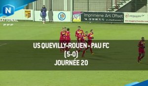 J20 : US Quevilly-Rouen - Pau FC (5-0), le résumé