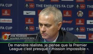 Cup  - Mourinho : ''Le championnat... presque mission impossible''