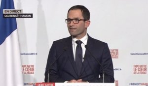 Benoît Hamon : «Ce soir, la gauche relève la tête»