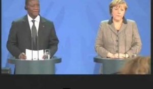 Berlin: Le Président Ouattara a échangé avec la chancelière Angela Merkel