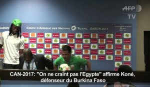 CAN-2017/Burkina Faso: "On ne craint pas l'Egypte" (Koné)