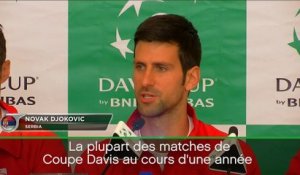 Coupe Davis - Djokovic : "Content de jouer pour l'équipe nationale"