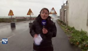 Tempête Kurt: le vent souffle très fort… sur une journaliste BFMTV