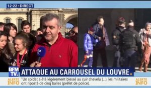 Agression au Louvre: "On nous a guidé dans une salle (…) puis fouillés à la sortie", cet enseignant raconte comment s'est déroulé le confinement