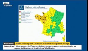 Tempête: La Charente-Maritime, la Charente et la Gironde en alerte rouge vents violents