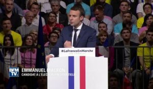 Macron: "Pour voter la loi de 1905, il a fallu des femmes et des hommes de gauche et de droite"