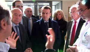 Macron:"L'hôpital est la clé de voûte de notre systeme de santé"