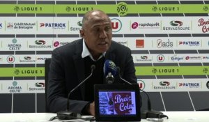 La réaction d'Antoine Kombouaré après EAG-Caen (0-1)