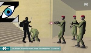 [Zap Télé] Attentat au Louvre, un militaire agressé à la machette (04/02/17)