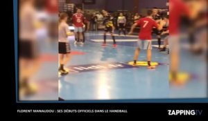 Florent Manaudou : ses débuts officiel au Handball (vidéo)