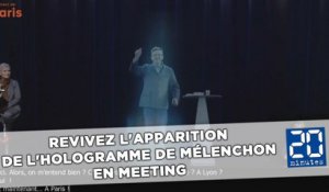 Revivez l'apparition de l'hologramme de Mélenchon en meeting