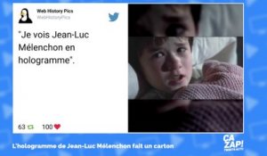 Jean-Luc Mélenchon utilise un hologramme lors de son meeting : les internautes s'en amusent !