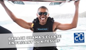 Barack Obama s'éclate en faisant du kitesurf