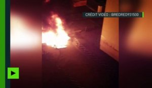 Une voiture incendiée au Blanc-Mesnil lors d'une quatrième nuit d'émeute contre les violences policières