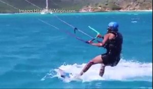 Obama fait du kitesurf avec le milliardaire Richard Branson