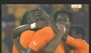 CAN 2012/Quart de finales.Côte d'Ivoire - Guinée Equatoriale. 3ème But inscrit par Yaya Touré