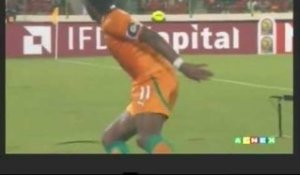 CAN 2012/Quart de finales.Côte d'Ivoire - Guinée Equatoriale. 2ème But de Didier Drogba