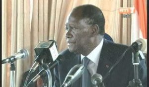 Conférence de presse conjointe des présidents Alpha Condé et Alassane Ouattara