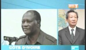 28 Novembre 2010:Le President de la CEl Yssouf Bakayoko livrait les resultats de la présidentielle