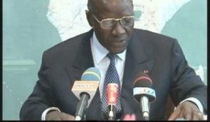Le chef de la diplomatie ivoirienne Daniel Kablan Duncan a animé une conference de presse