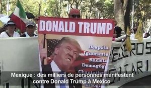 Mexique: des milliers de personnes manifestent contre Trump