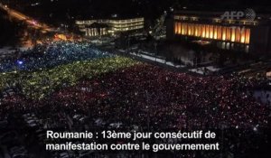 Les Roumains de nouveau dans la rue contre le gouvernement