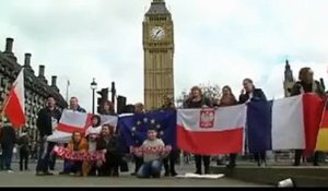Des Européens de Londres manifestent contre le Brexit alors que le texte est examiné par le Parlement