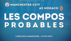Manchester City - Monaco : les compos probables