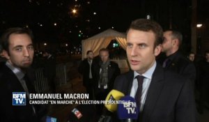 "On peut ne pas être d'accord"… Macron répond tout sourire au tacle de Hollande