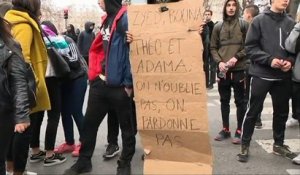 A Paris, le rassemblement derrière la banderole "Vengeance pour Théo" se termine par des heurts avec la police