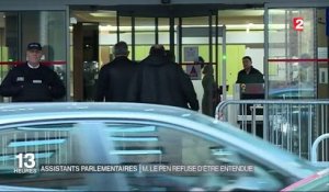 Assistants parlementaires : Marine Le Pen refuse d'être entendue