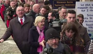 Marine Le Pen au Mont-Saint-Michel