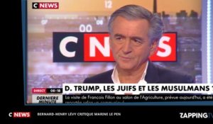 Marine Le Pen dézinguée par Bernard-Henri Lévy sur CNews (vidéo)