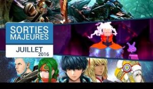 TOP des sorties jeux video Juillet 2016