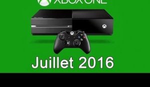 XBOX ONE - Les Jeux Gratuits de Juillet 2016