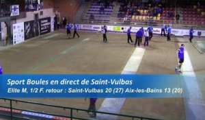 Quatrième tour, demi-finale retour, Saint-Vulbas contre Aix-les-Bains, Sport Boules, saison 2016/2017