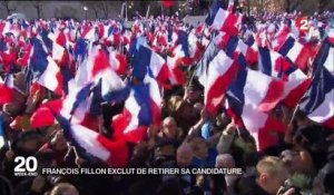 Présidentielle : François Fillon exclut de retirer sa candidature