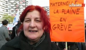 Manifestation pour la carte scolaire à Créteil (94)