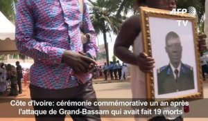 Côte d'Ivoire: inauguration d'une stèle un an après l'attentat