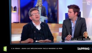 Jean-Luc Mélenchon tacle Marine Le Pen dans "C à vous" (vidéo)