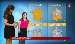 Regardez la météo présentée par Mélanie Ségard, une jeune femme trisomique
