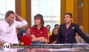 La Nouvelle Edition : Camille Lacourt arrive en retard et donne une drôle d'explication
