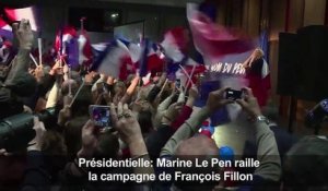 Le Pen raille la campagne "en jachère" de Fillon