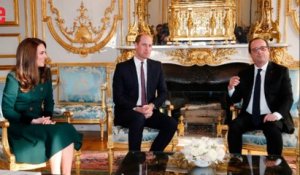 Les "voisins" Kate et William rendent visite à François Hollande