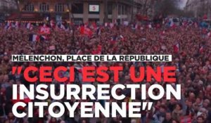 Jean-Luc Mélenchon à République : "Ceci est une insurrection citoyenne"