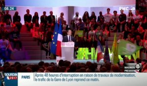 QG Bourdin 2017 : Magnien président ! : Quand Benoît Hamon cite des noms propres à son discours