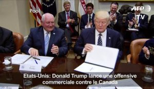 Donald Trump lance une offensive commerciale contre le Canada
