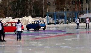 Car Curling, la nouvelle discipline déjantée qui nous vient de Russie